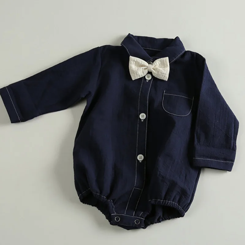 Milangel Mono con lazo y cuello vuelto para bebé