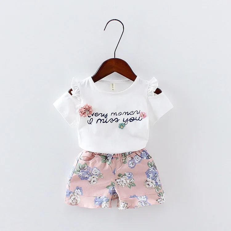 Vestido de niña algodón peinado floral sin mangas, conjunto veraniego - imagen 2
