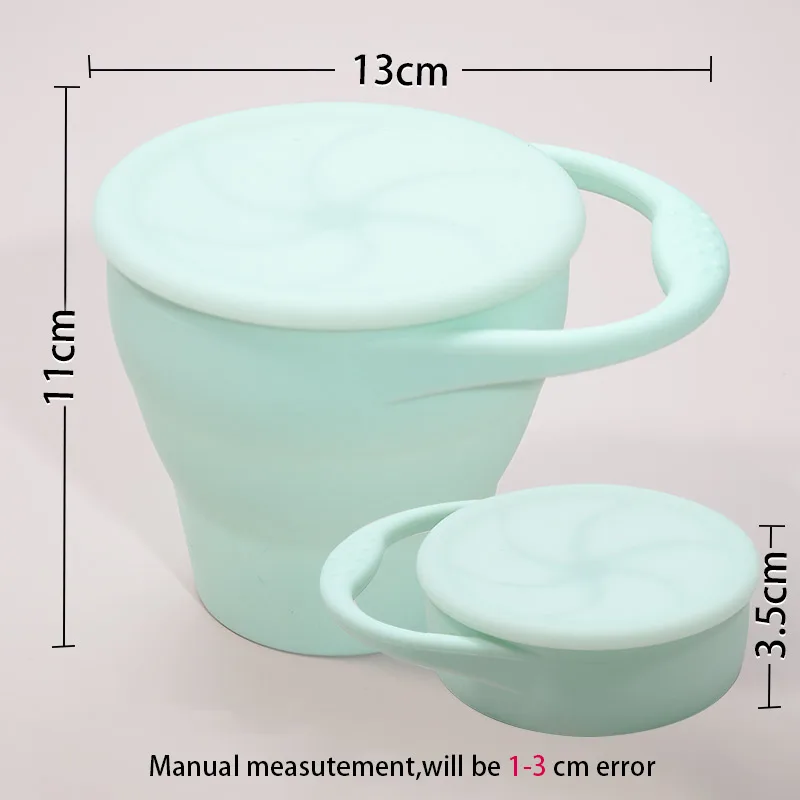 Contenedor de silicona para alimentos de bebé con tapa – Portátil y seguro - imagen 4