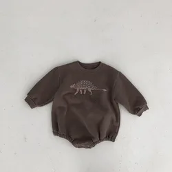 Milangel Mono Dinosaurio forrado para bebé, suave y cálido en otoño