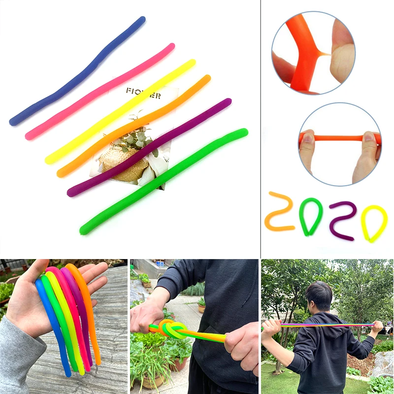 Juguete antiestrés con cuerda elástica de goma blanda para niños - imagen 3