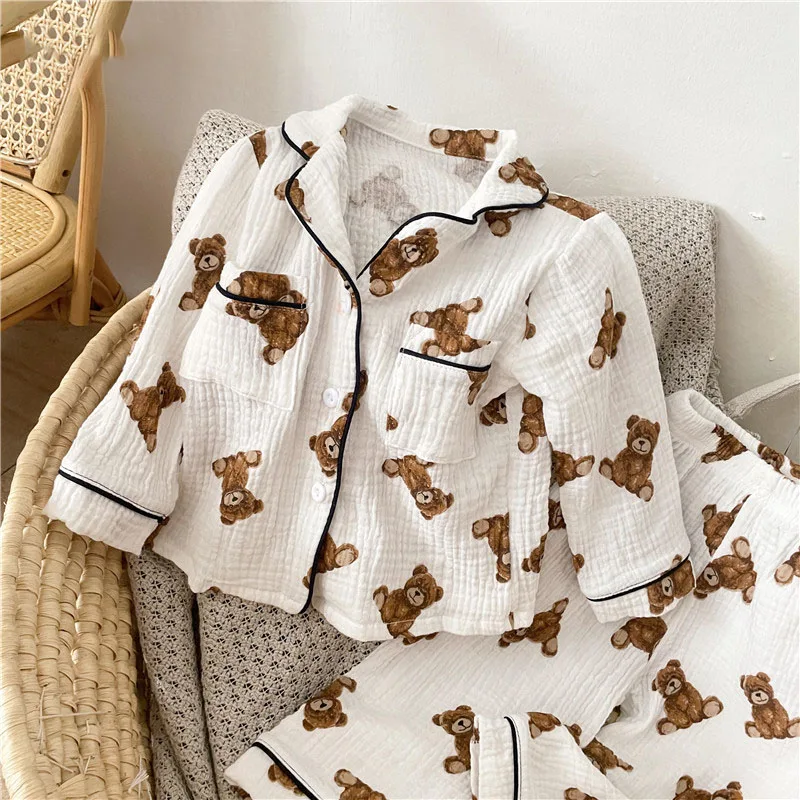 Conjunto pijama de oso para niño - Algodón suave y transpirable - imagen 3