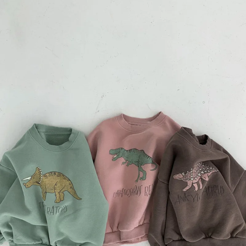 Milangel Mono Dinosaurio forrado para bebé, suave y cálido en otoño - imagen 2