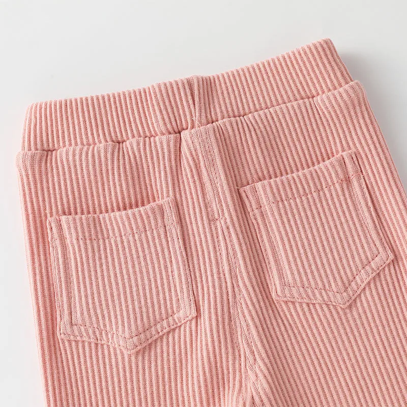 Pantalones largos lisos para niños y bebés de diario primavera otoño - imagen 4