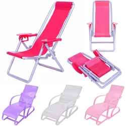 Silla de muñecas plegable, juguete plástico para playa