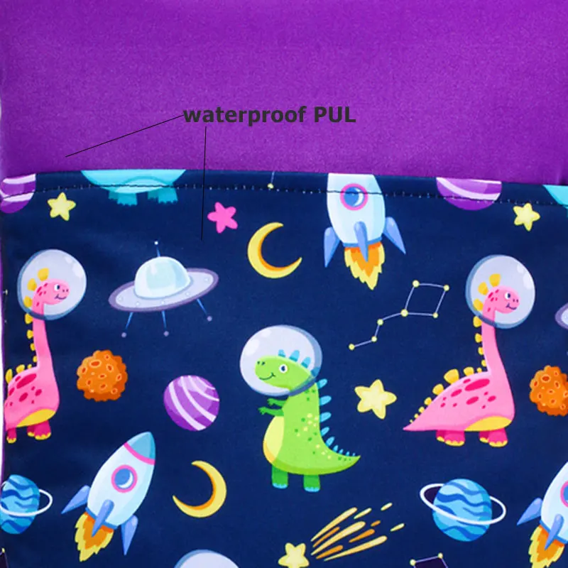 Bolsa reutilizable impermeable para pañales Pororo – Dos bolsillos separados - imagen 4