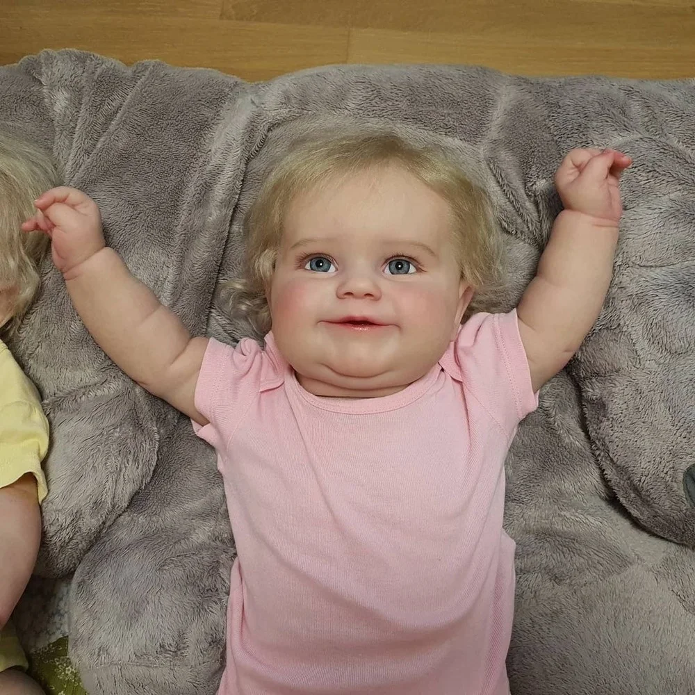 Muñeca reborn gemelos realista con pelo enraizado y cuerpo suave - imagen 5