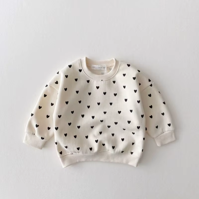 Conjunto informal con sudadera de corazón para bebé niña - imagen 4