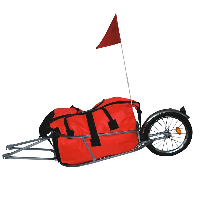 Remolque bicicleta de una sola rueda con neumático grande para acampar - imagen 2