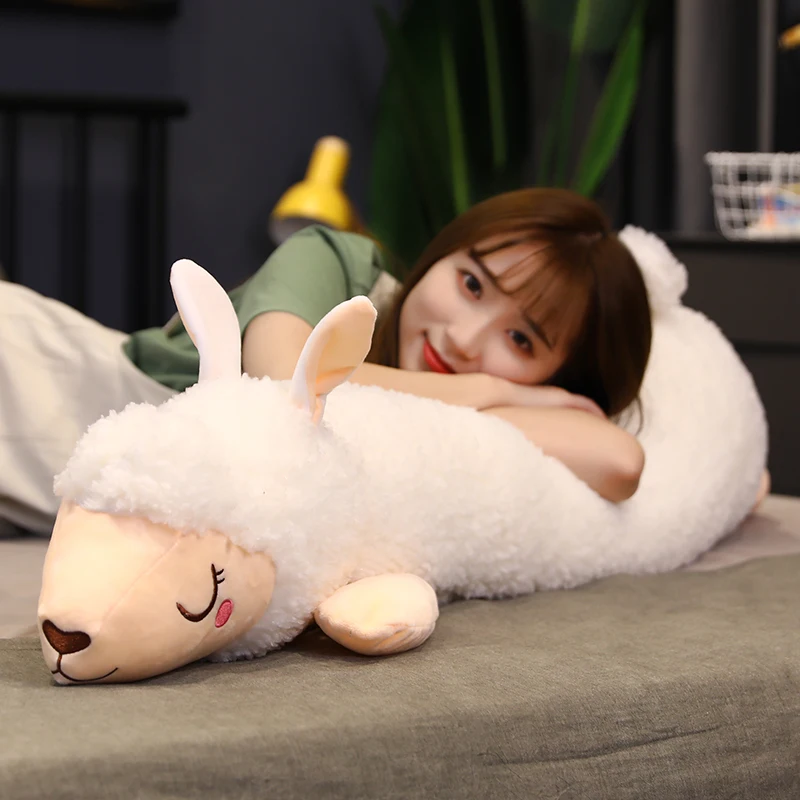 Peluche de alpaca japonesa suave para dormir, oveja llama - imagen 4