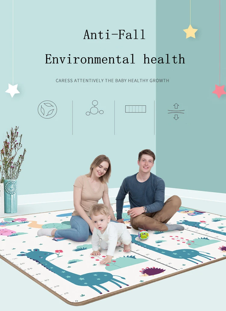 Alfombra de juegos para bebé en habitación