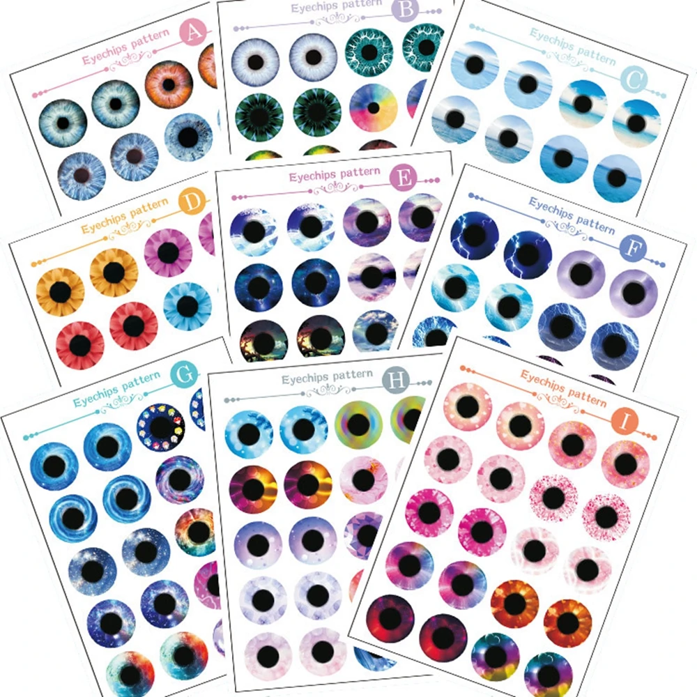 Ojos de cristal para muñeca Blythe – 20 piezas para manualidad - imagen 3