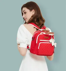 Mochila para pañales multifuncional con diseño de caballito