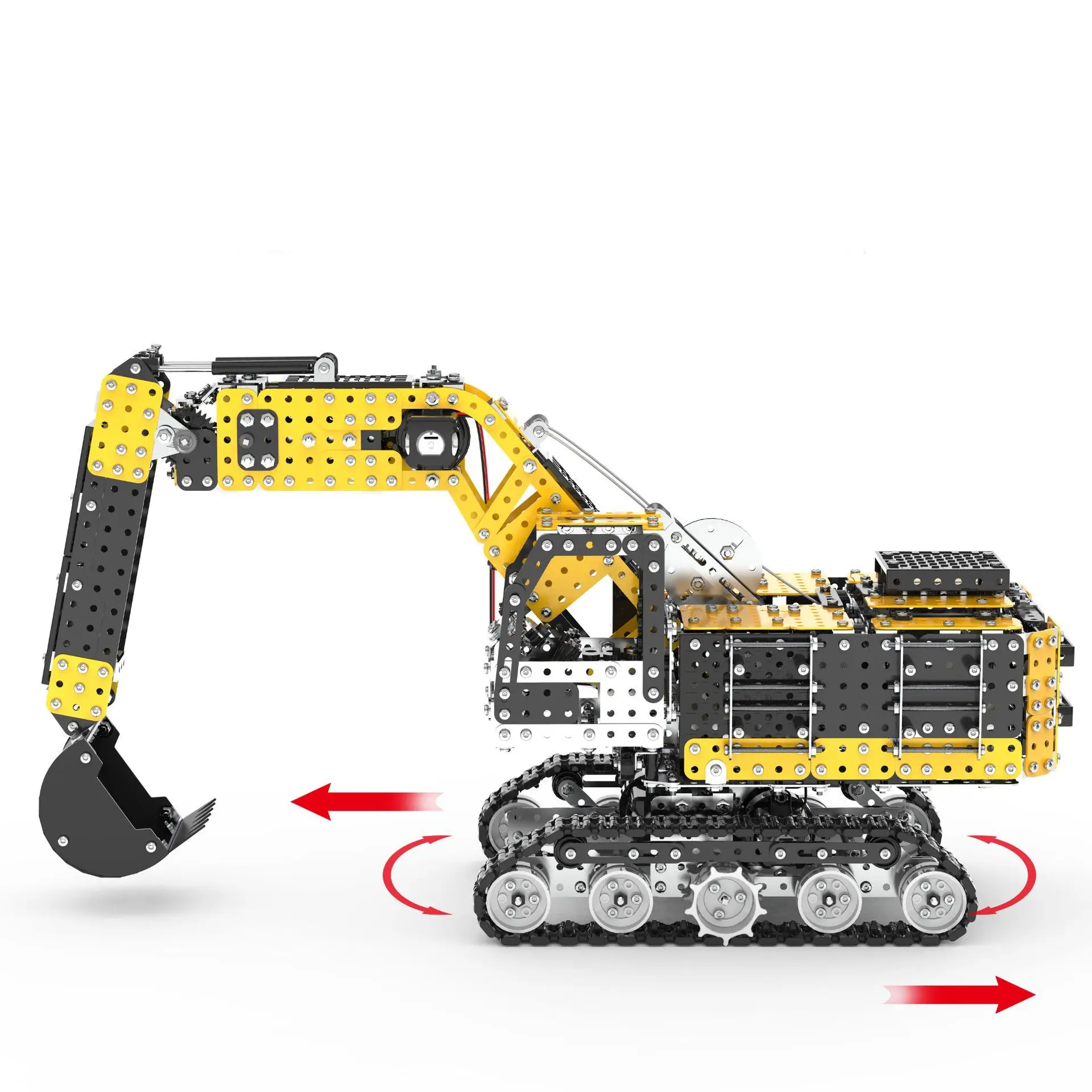 Excavadora de orugas RC para niño – Juguete educativo construcción - imagen 5
