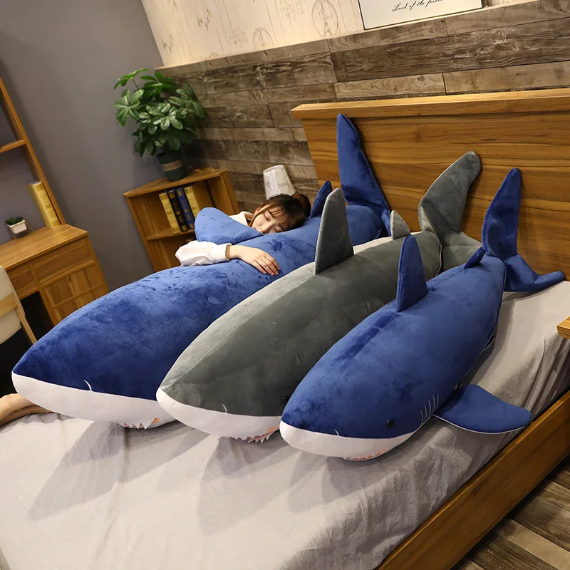 Peluche tiburón suave cojín almohada infantil para dormir y descanso - imagen 5