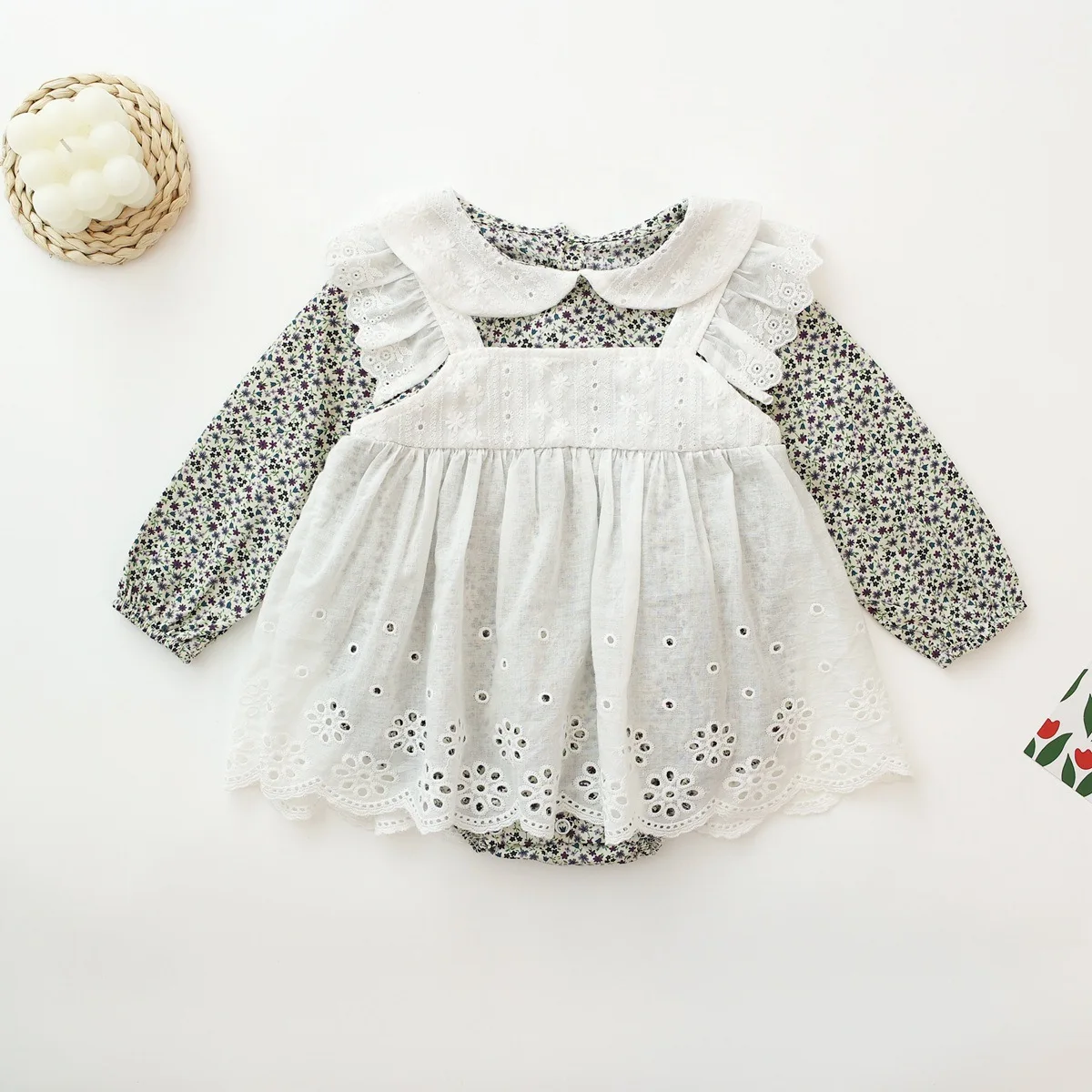 Body encaje floral MILANCEL para niña - Estilo Lolita - imagen 3