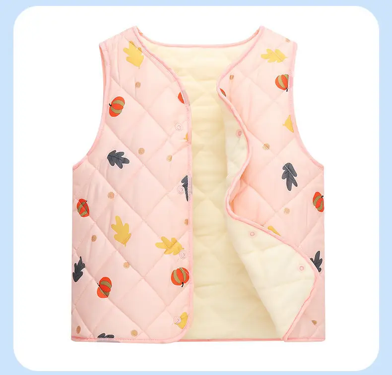Chaleco infantil cuello en V color sólido
