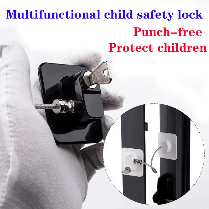 Cerradura de seguridad infantil para puertas y ventanas del hogar - imagen 2
