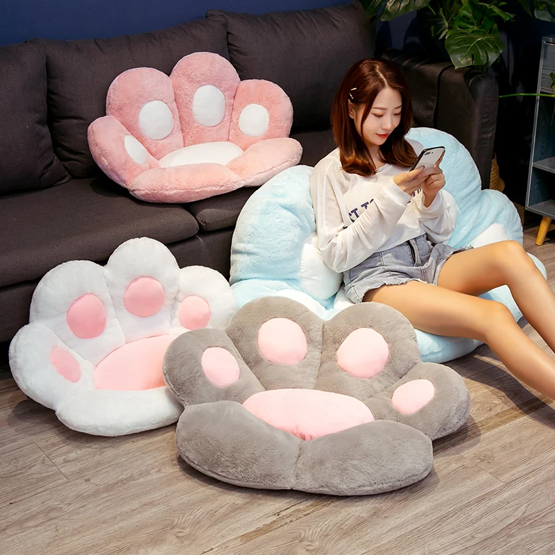 Cojín de peluche con forma de pata animal para silla - imagen 2