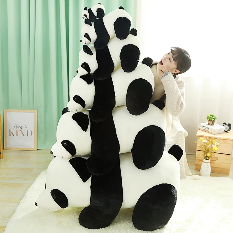 Peluche de panda suave realista para regalar cumpleaños - imagen 2
