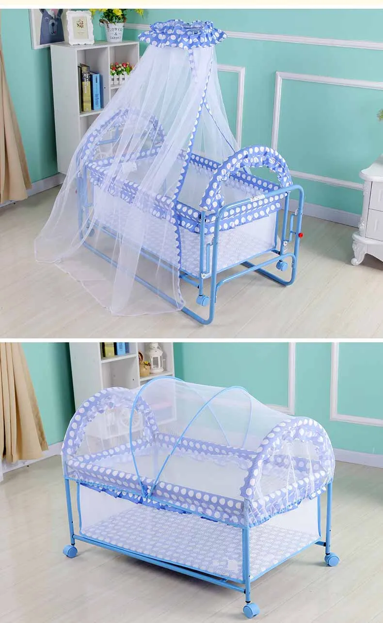 Cama-columpio en uso