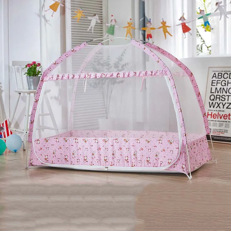 Mosquitera con dosel para cuna de bebé – Estilo oriental - imagen 3