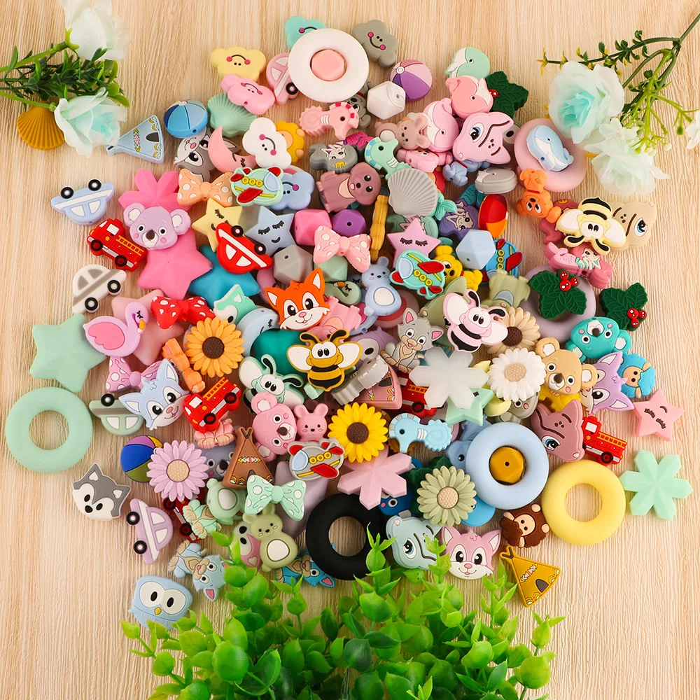 Abalorios de animales en silicona para manualidades infantiles - imagen 2