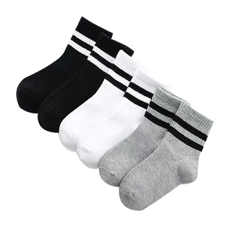Calcetines rayados de algodón para niños - Cómodos primavera y otoño - imagen 4
