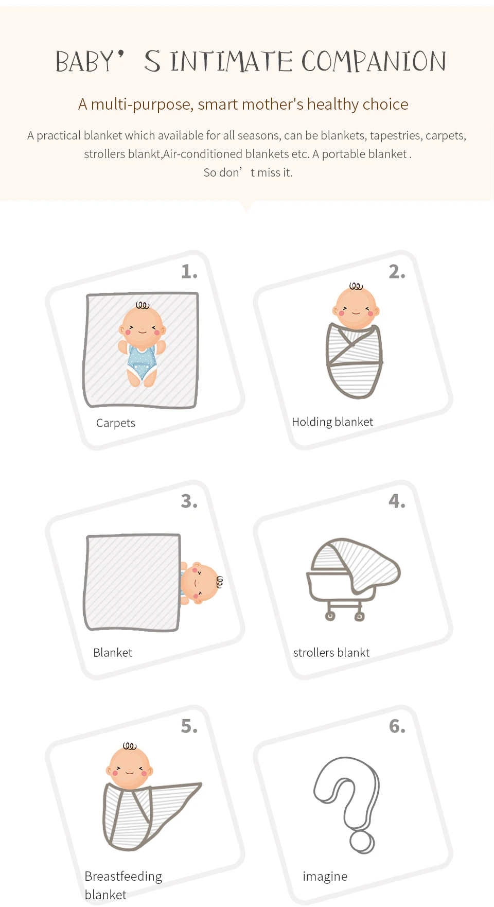 Manta extendido en cuna infantil