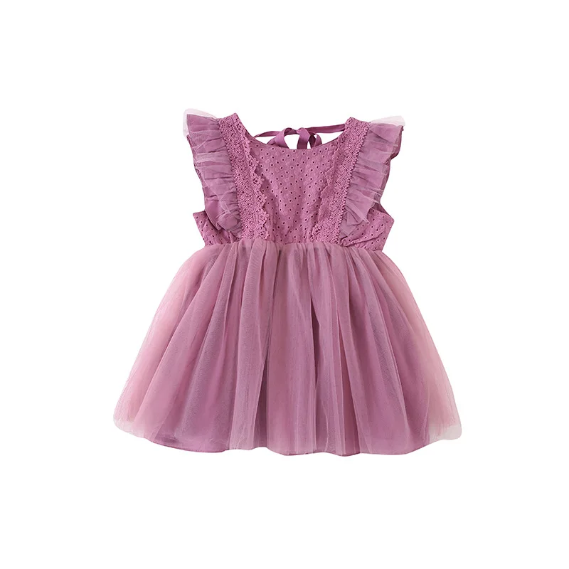 Vestido de encaje sin espalda Milangel para niña - imagen 2