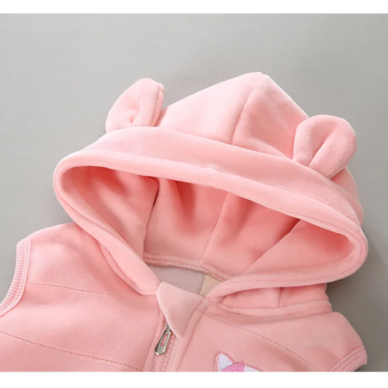 Conjunto invierno bebé: chaleco con capucha y pantalones – Algodón suave para niño - imagen 3