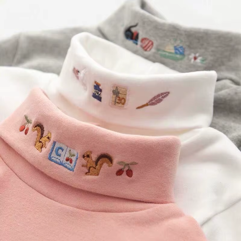 Blusa bordada de algodón para niña – Manga larga invierno - imagen 4