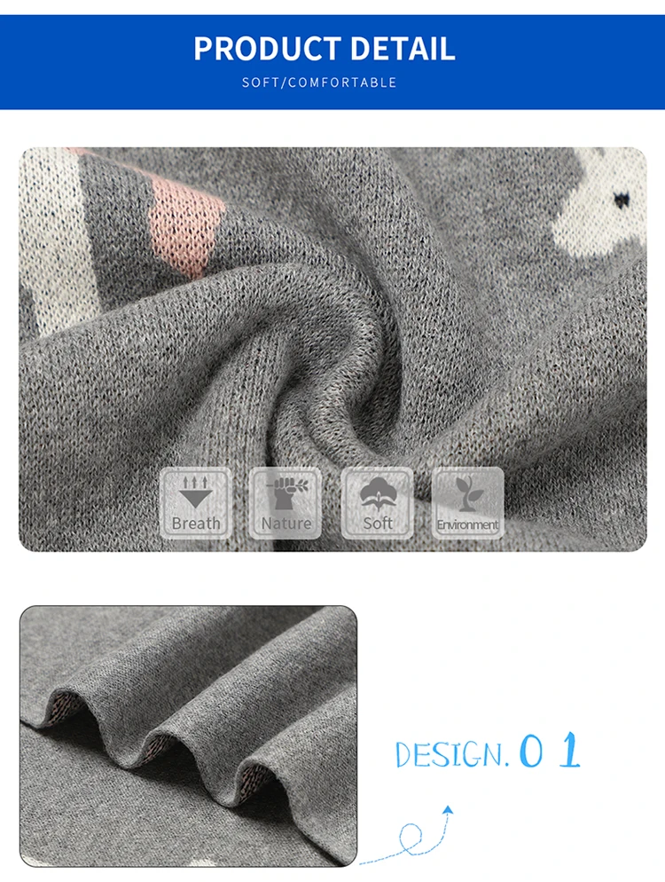 Manta reversible con estampado infantil