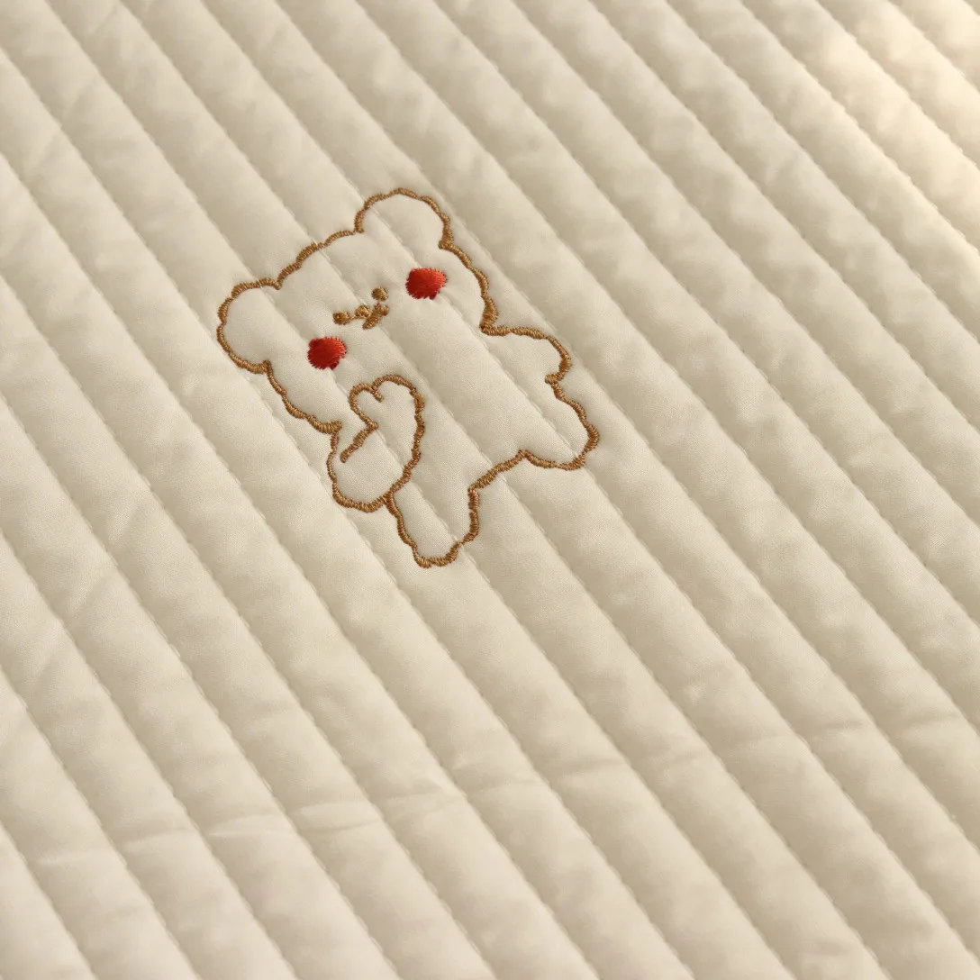 Funda colchoneta bebé acolchada – Algodón transpirable para cuna - imagen 4