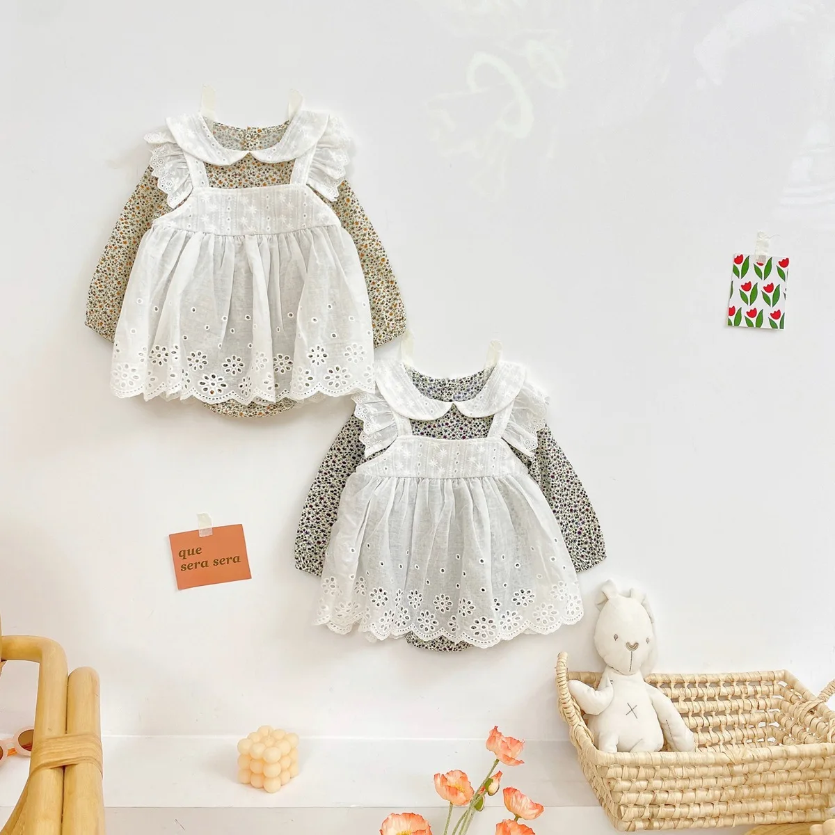 Body encaje floral MILANCEL para niña - Estilo Lolita