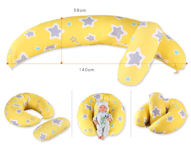 Almohada de maternidad multifuncional en forma lunar - imagen 5