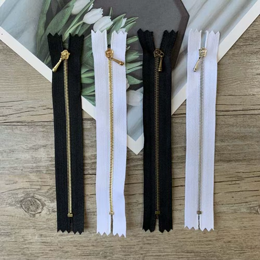 Cremallera mini metálica para ropa de muñeca –DIY reparación manualidades