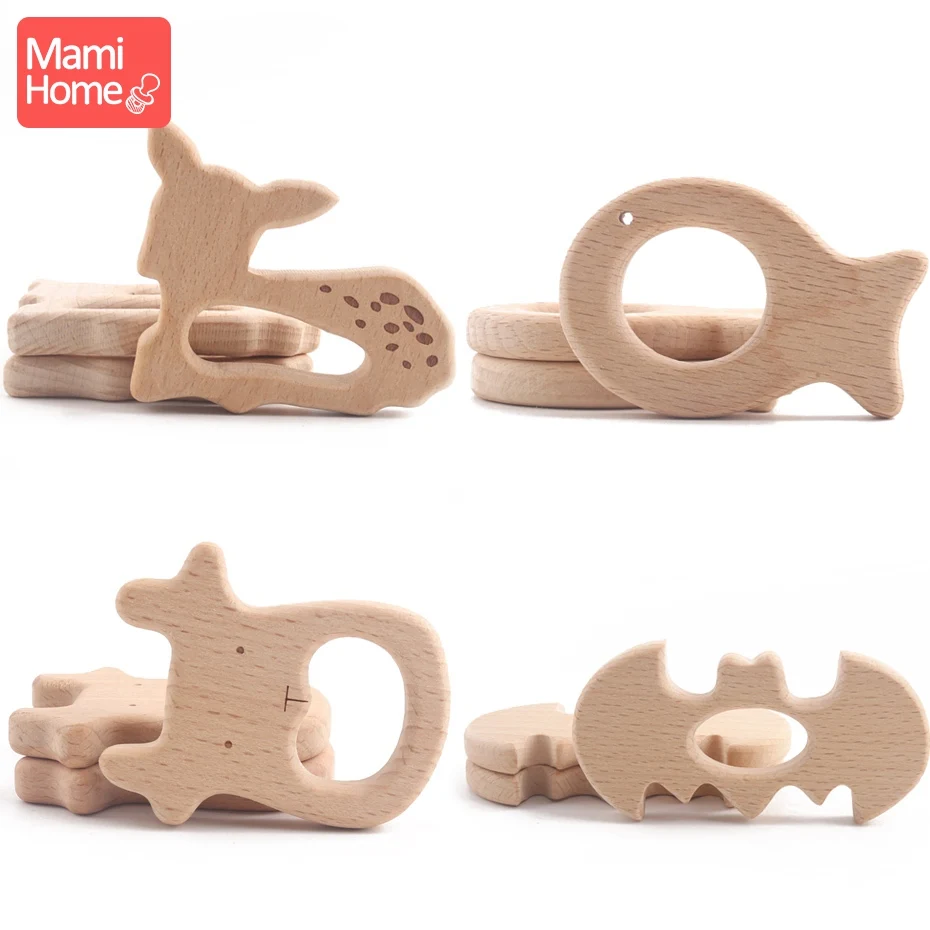 Mordedor de madera de haya para bebé