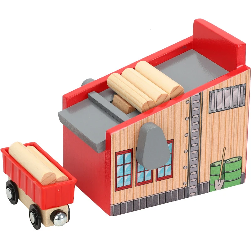 Thom Sawmill vías de tren madera accesorios escena coches juguetes - imagen 4