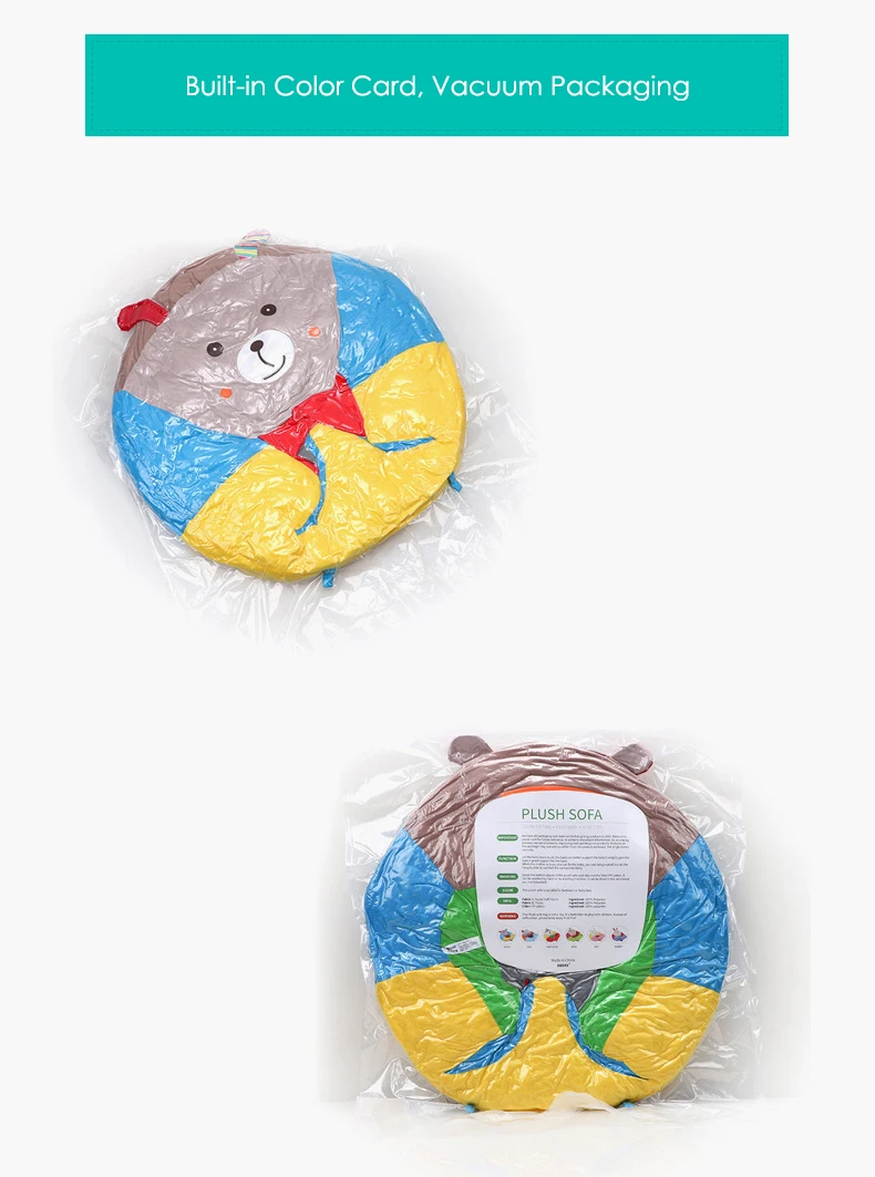 PANGDUBE sofá puff acolchado para bebé – Cojín blando habitación infantil - imagen 4