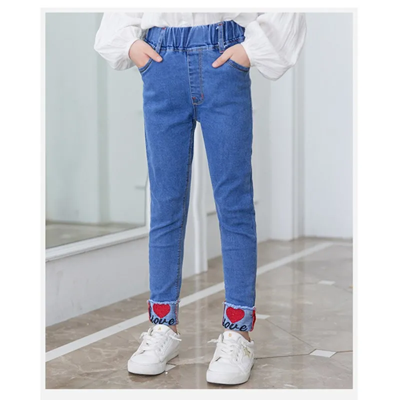 Pantalones largos informales de niña con cintura elástica - imagen 5