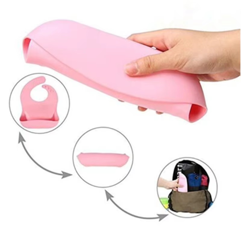 Babero de silicona para bebé: bandana impermeable y cómodo - imagen 4
