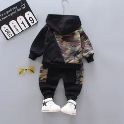 Conjunto chándal niño otoño – Sudadera con capucha y pants de felpa