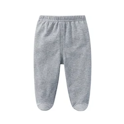 Lawadka pantalones de bebé de algodón lisos para recién nacido