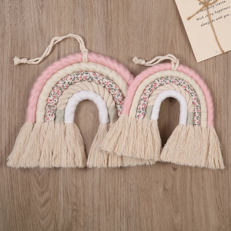 Colgante de macramé para decorar la habitación del bebé - imagen 2