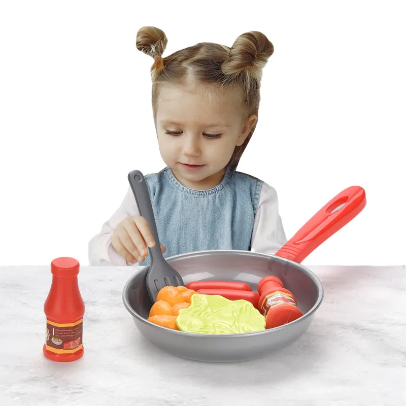 Sartén de juguete con alimentos – Cocina infantil educativa - imagen 4