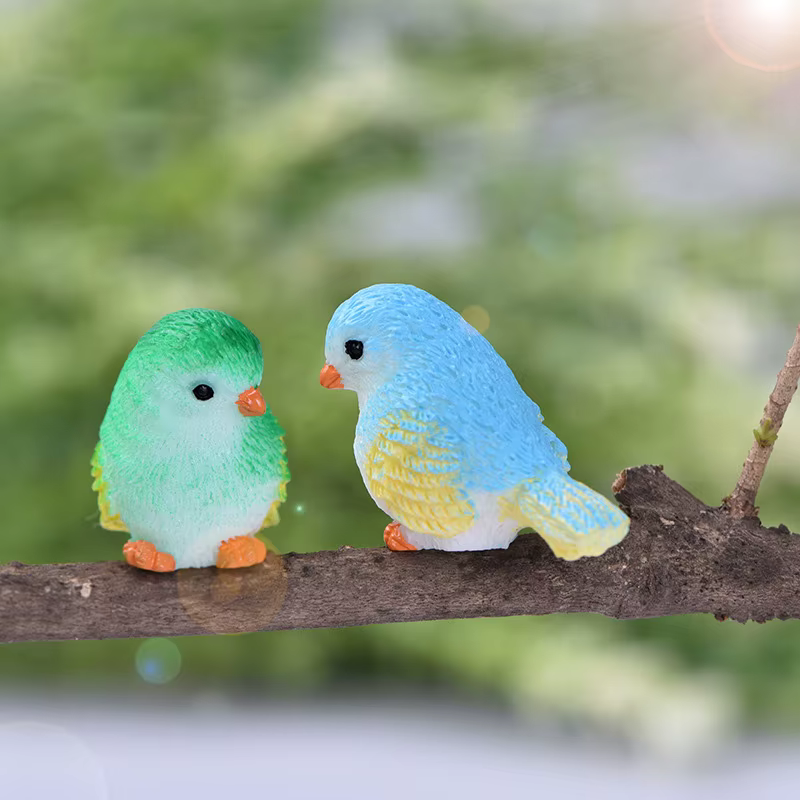 Figura animal de resina para jardín de hadas en miniatura - imagen 3
