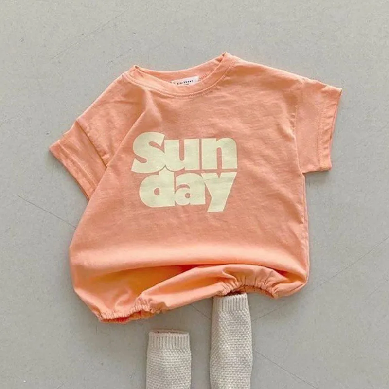 Body de algodón coreano para recién nacido - Estampado de letras - imagen 4