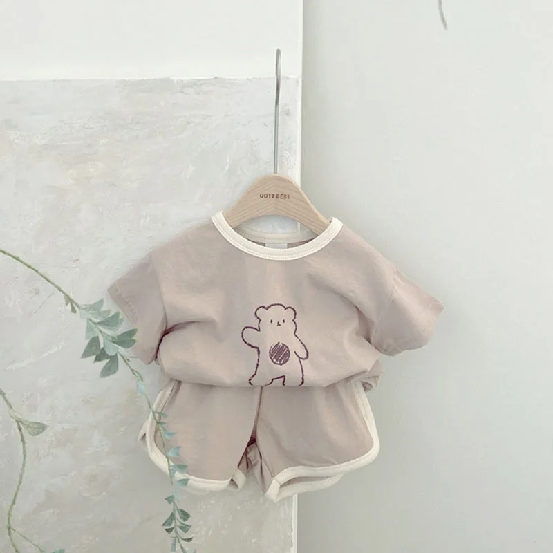 Conjunto bebé oso – Camiseta y pantalón de algodón - imagen 3