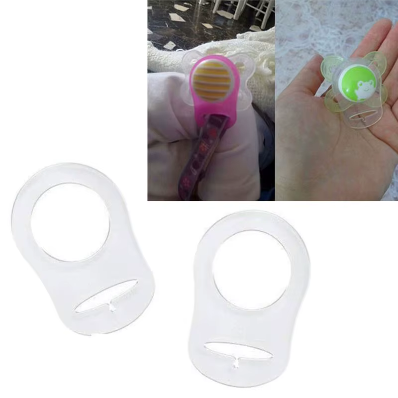 Adaptador de silicona para chupete: soporte con clip suave seguro - imagen 5